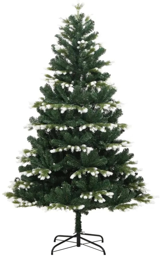 Árvore de Natal artificial articulada c/ flocos de neve 240 cm