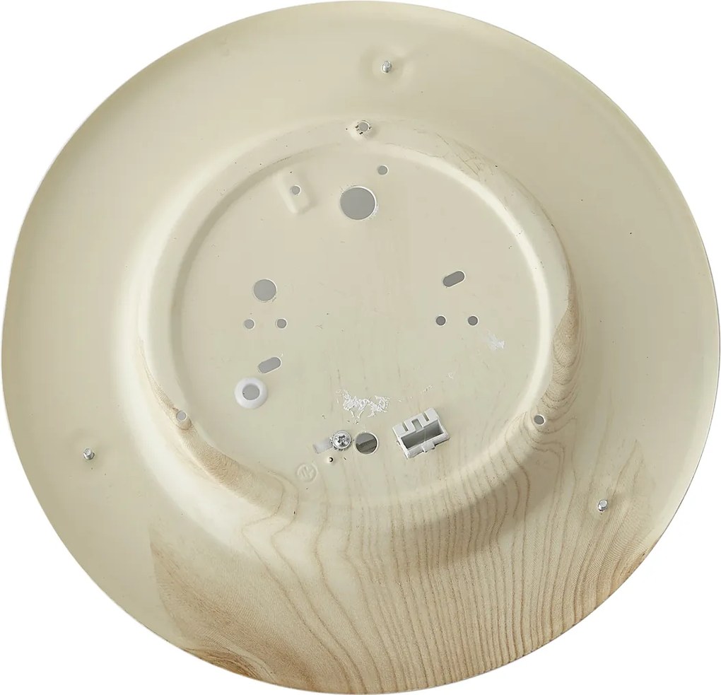 Plafon Clássico Natural com Vidro Branco - Mesiac