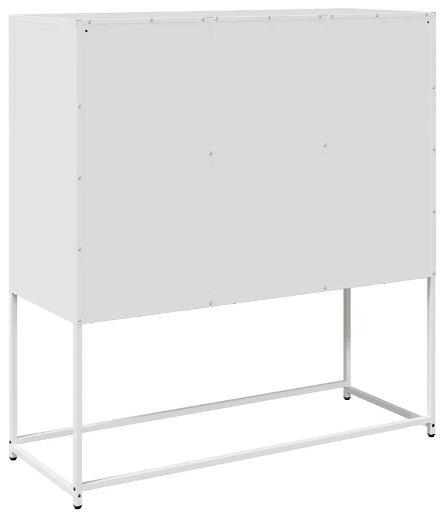 Aparador 100,5x39x107 cm aço laminado a frio branco