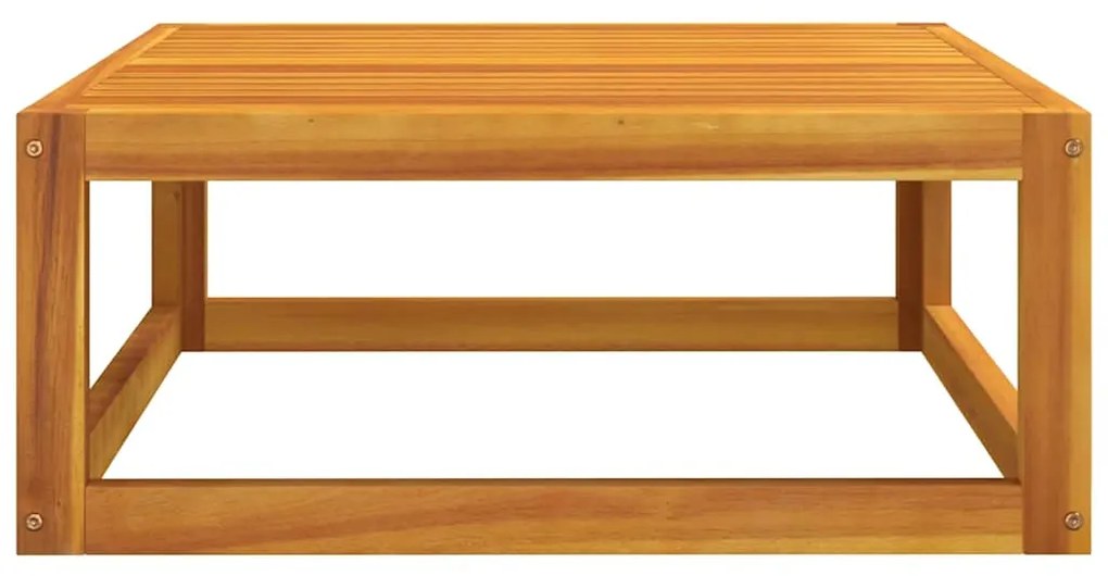 3 pcs conjunto lounge de jardim c/ almofadões acácia maciça
