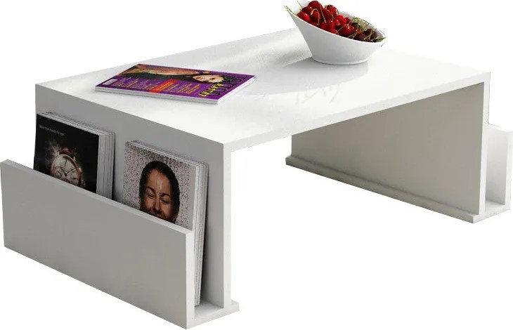 Mesa de Centro Magazin – Branco – 95x36,8x60 cm