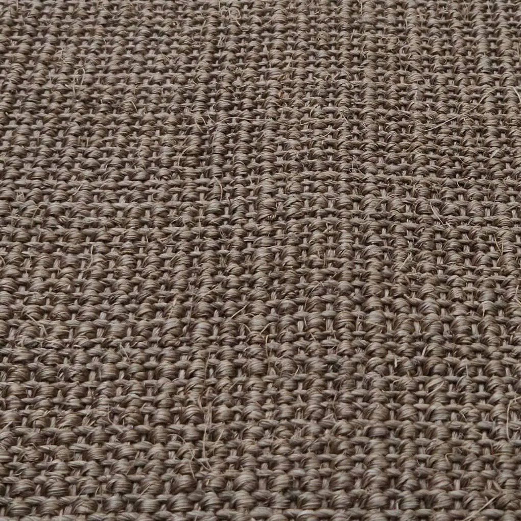 Tapete de sisal para poste arranhador 80x250 cm castanho