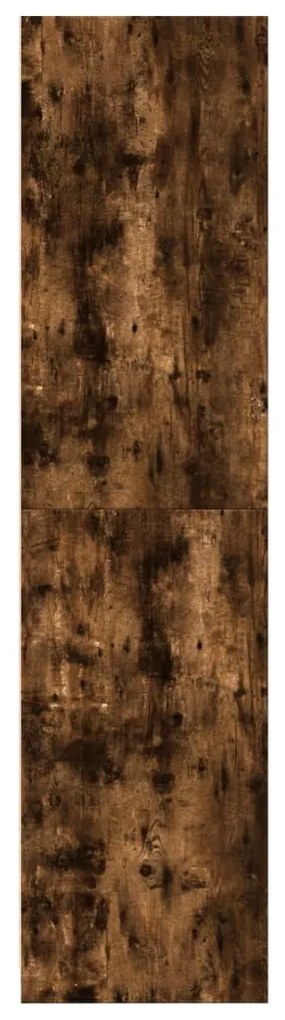 Roupeiro 100x50x200 cm derivados de madeira carvalho fumado