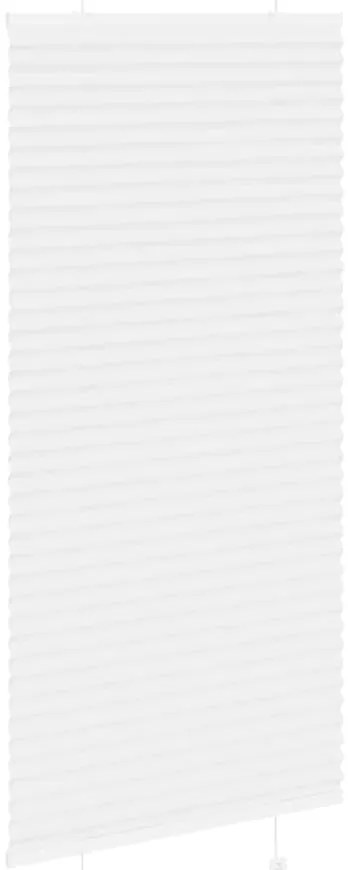 Branco Plissada Cega 55x150 cm Largura Tecido 54,4 cm Poliéster