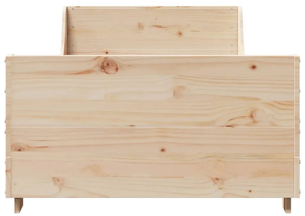 Cama sem colchão 90x190 cm madeira de pinho maciça