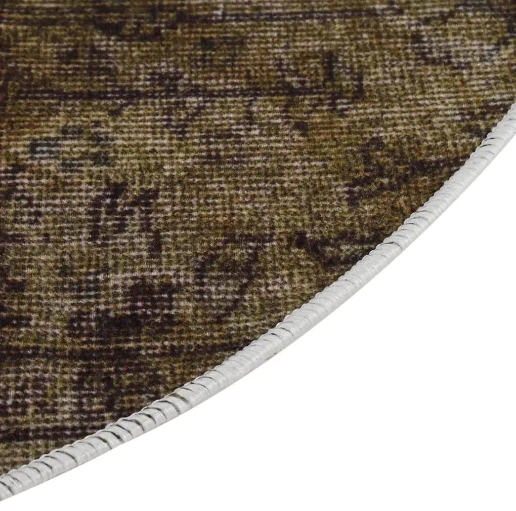 Tapete lavável antiderrapante φ120 cm patchwork multicor