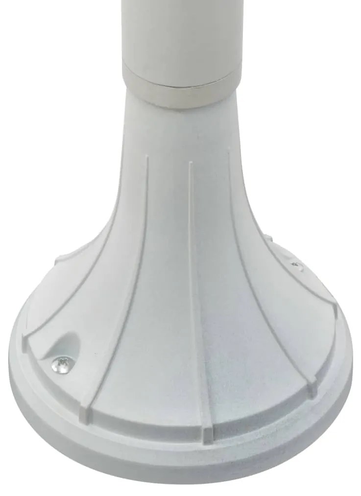 Candeeiro de pé para jardim E27 120 cm alumínio branco