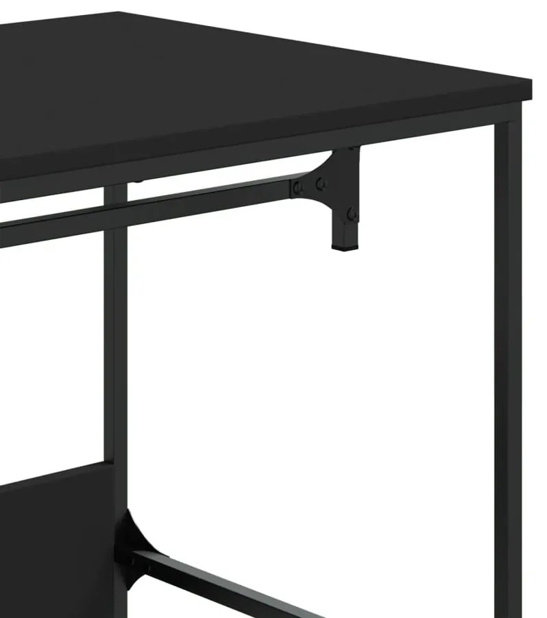 Roupeiro 90x50x180 cm derivados de madeira preto