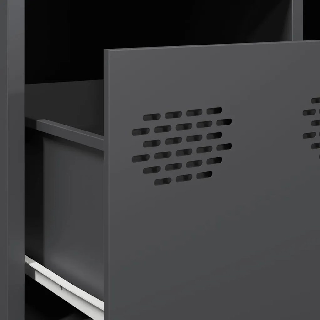 Mesa de centro 101,5x50x43,5 cm aço laminado a frio antracite