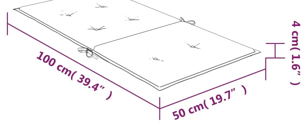 Almofadões p/ cadeira de encosto baixo 6 pcs tecido turquesa