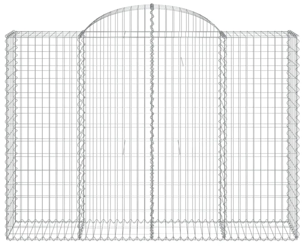 Cestos gabião arqueados 10 pcs 200x50x140/160 ferro galvanizado