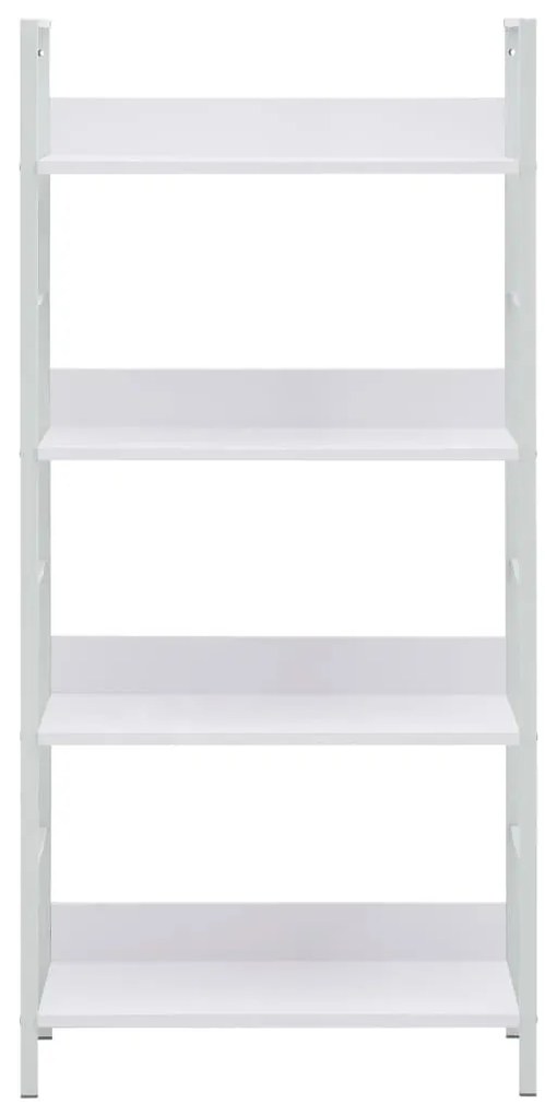 Estante com 4 prateleiras derivados de madeira branco