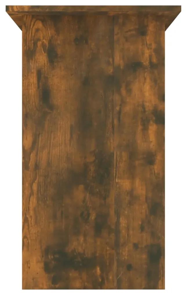 Secretária 80x45x74 cm derivados de madeira cor carvalho fumado