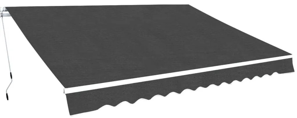 Toldo dobrável manual 350 cm antracite