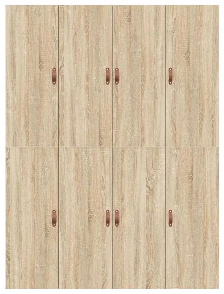 Estrado de Cama com Arrumação em Carvalho Sonoma 140x190 cm