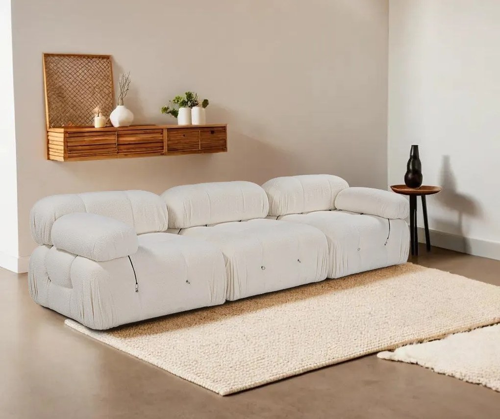 Sofá de 3 Lugares Bubble – Branco – 288 cm x 95 cm x 75 cm