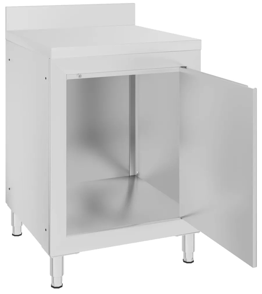 Armários de cozinha comerciais 2 pcs aço inoxidável
