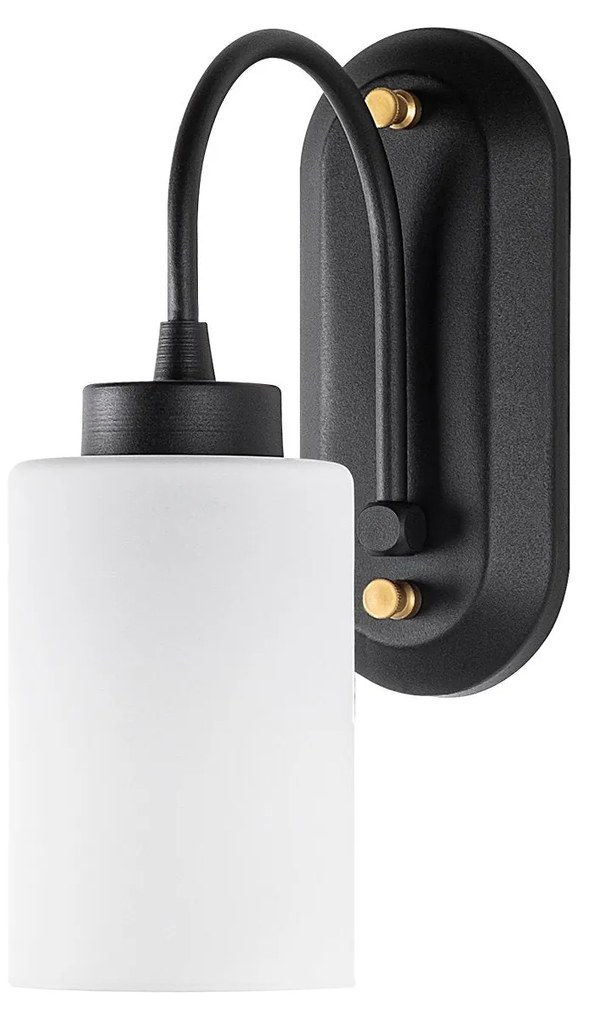 Aplique de Parede Hemikilo – Preto e Branco – 10 x 21 x 28 cm