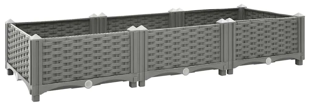 Canteiro elevado 120x40x23 cm polipropileno