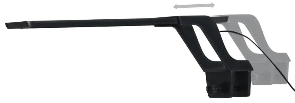 Lâmpada de aquário LED com braçadeira 35-55 cm azul e branco