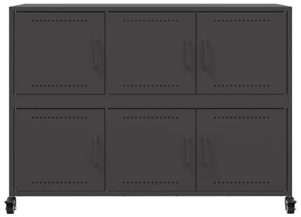 Aparador 100,5x39x72 cm aço preto