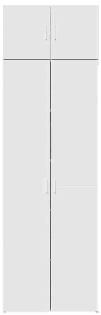 Armário de arrumação 70x42,5x225 cm derivados de madeira branco