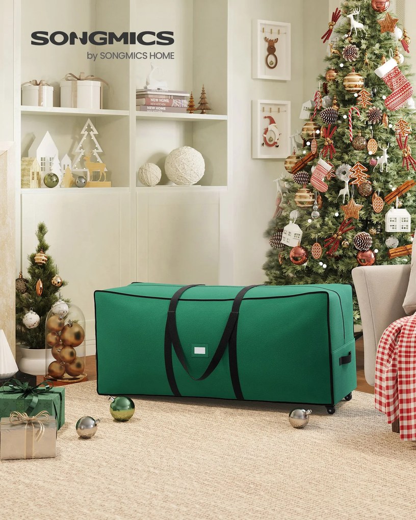 Saco de armazenamento 122 x 40 x 51 cm para árvore de Natal Verde