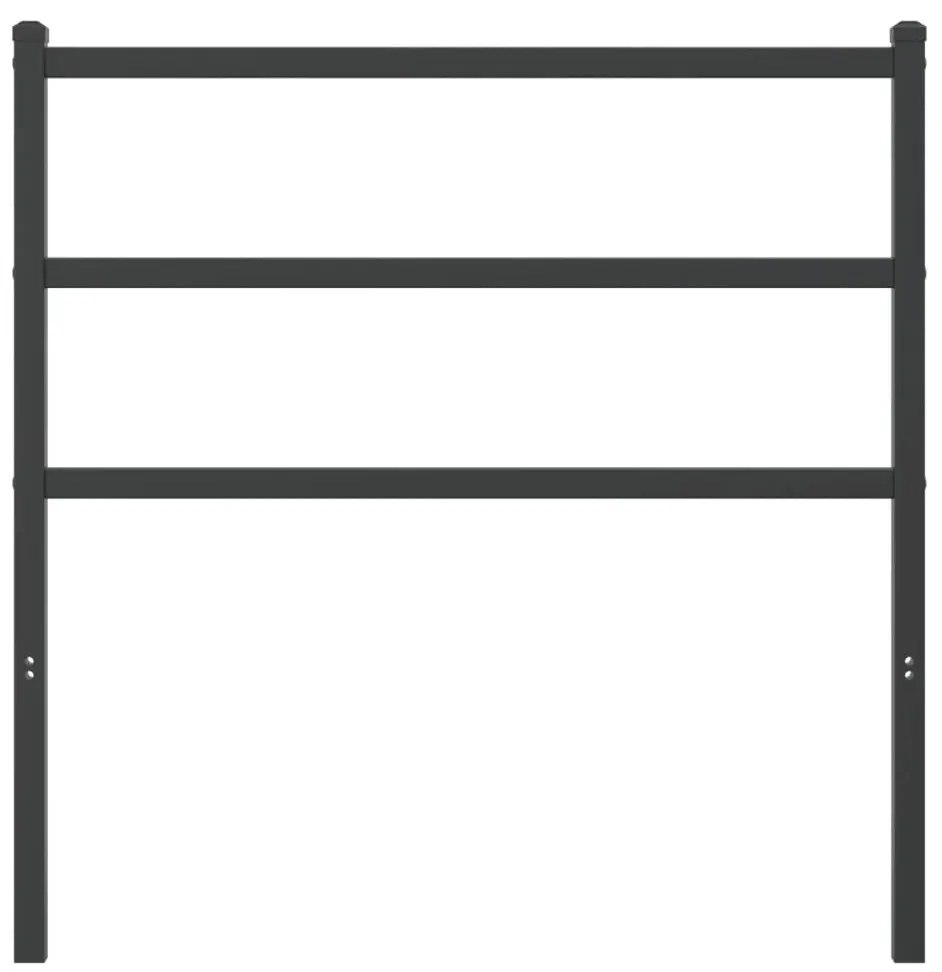 Cabeceira de cama 90 cm metal preto