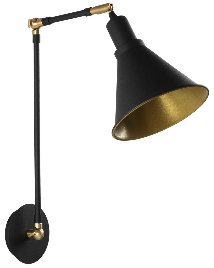Aplique de Parede Berceste – Preto – 20x56 cm