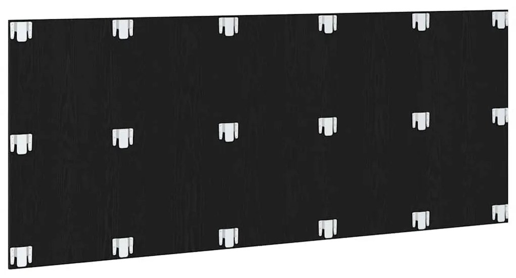 Cabeceira de Cama vidaXL Preto Carvalho 200x1,5x80 cm Madeira Reforçad