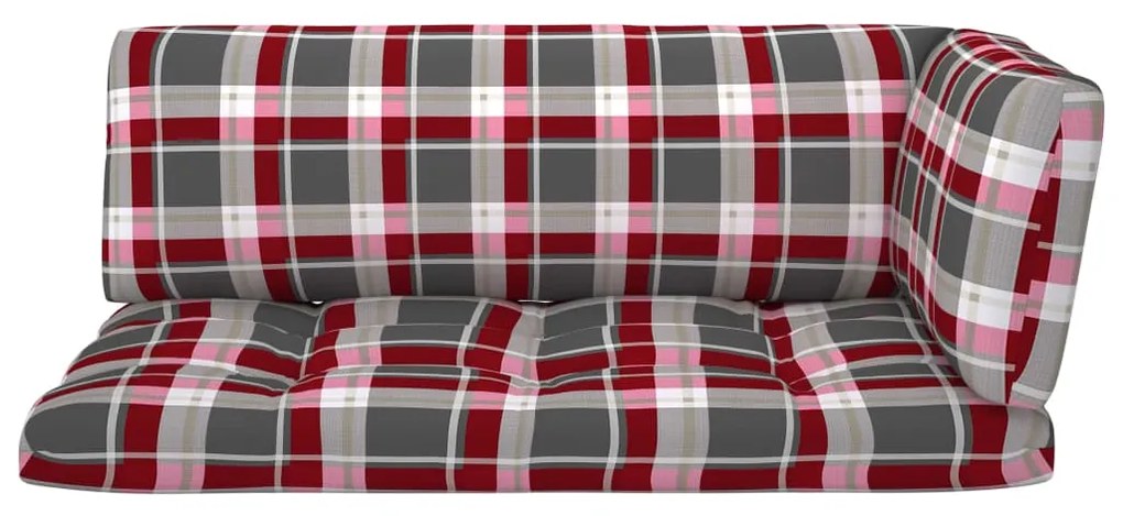 4 pcs conj. lounge paletes c/ almofadões pinho impregnado preto