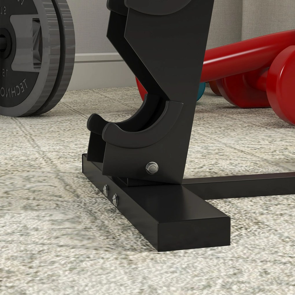 SPORTNOW Suporte para Halteres de 5 Níveis Suporte de Armazenamento pa