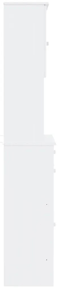 Aparador ALTA 77x35x188 cm madeira de pinho maciça branco