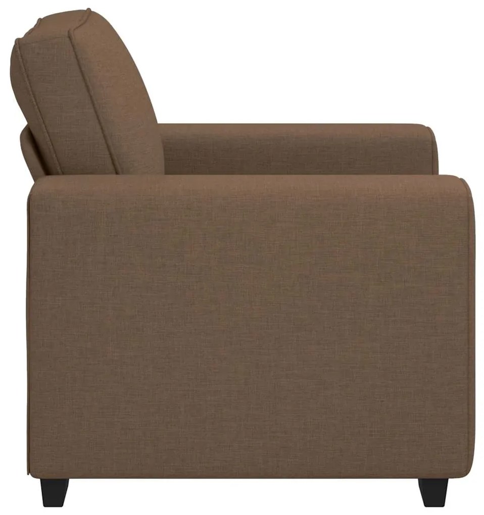 Poltrona 60 cm tecido castanho