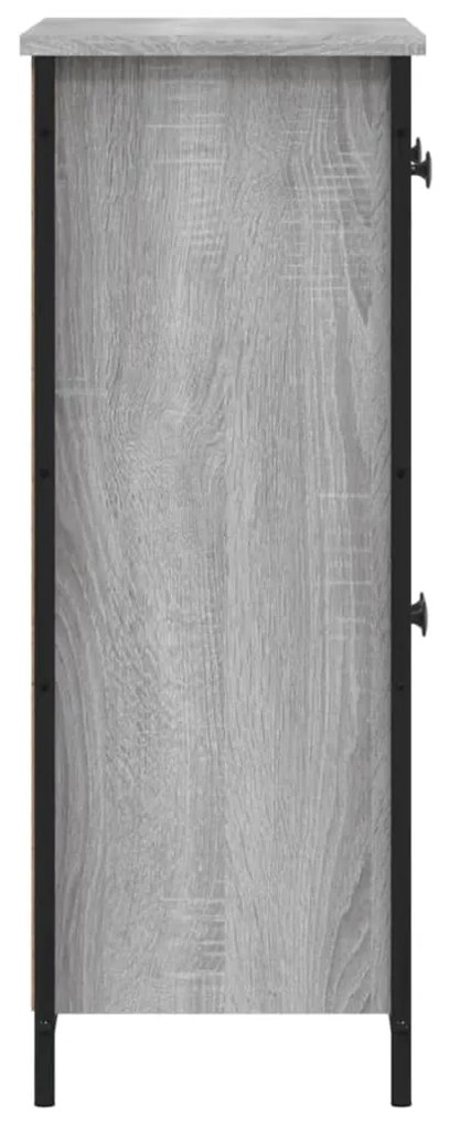 Aparador 70x30x80 cm derivados de madeira cinzento sonoma