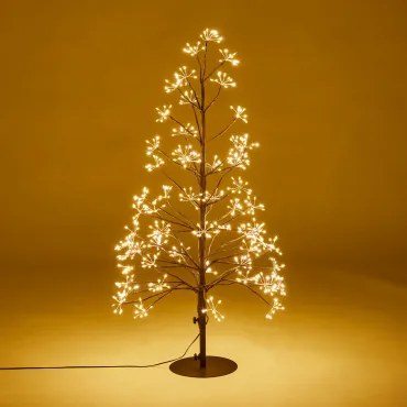Árvore De Natal Led Em Ferro Dorvin Branco Cálido 3000k & ↑90 Cm - Sklum