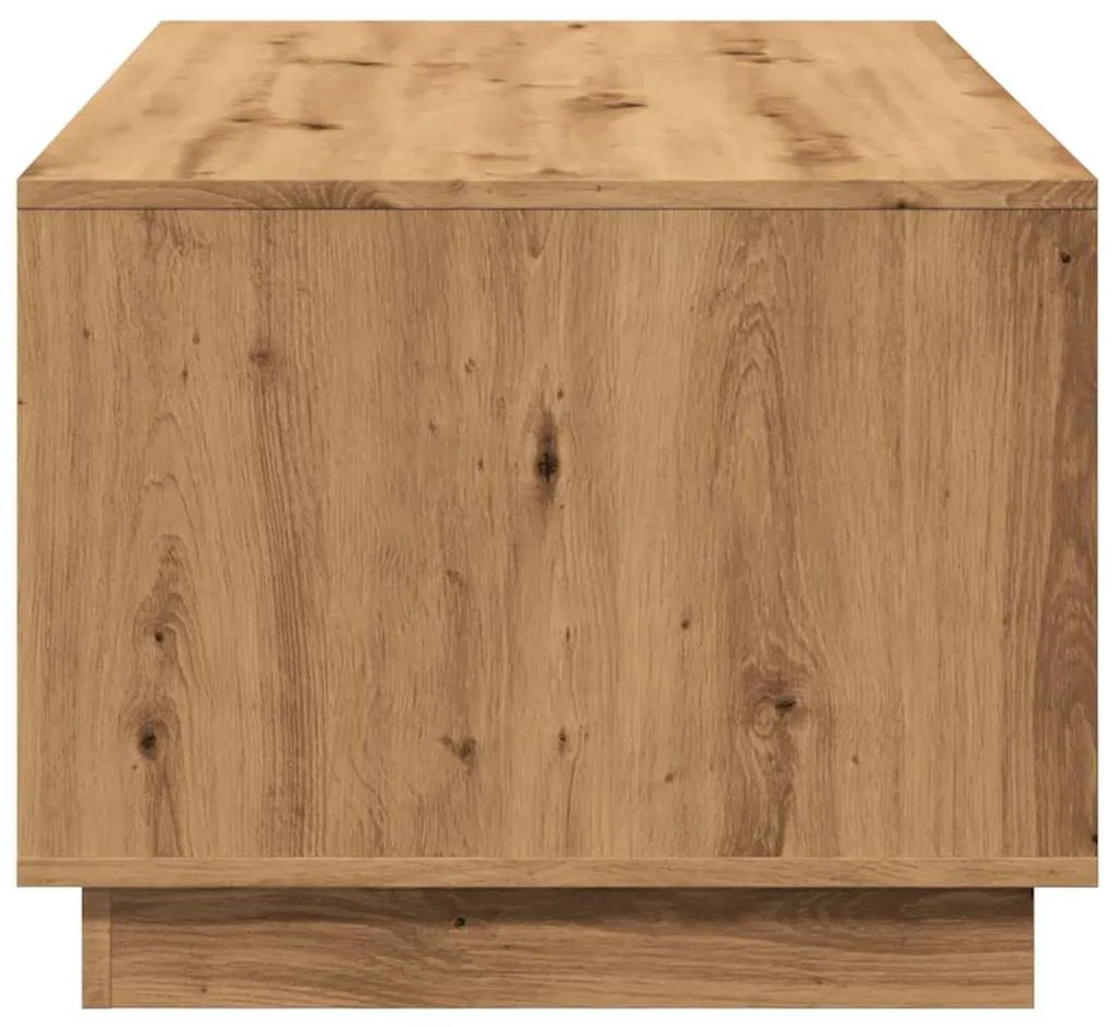Mesa centro 102x55x43cm derivados de madeira carvalho artisiano