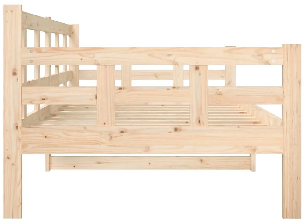 Sofá-cama 90x200 cm madeira de pinho maciça