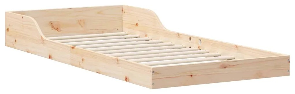 Estrutura da Cama Castanho 80 x 200 cm Madeira de pinho maciça