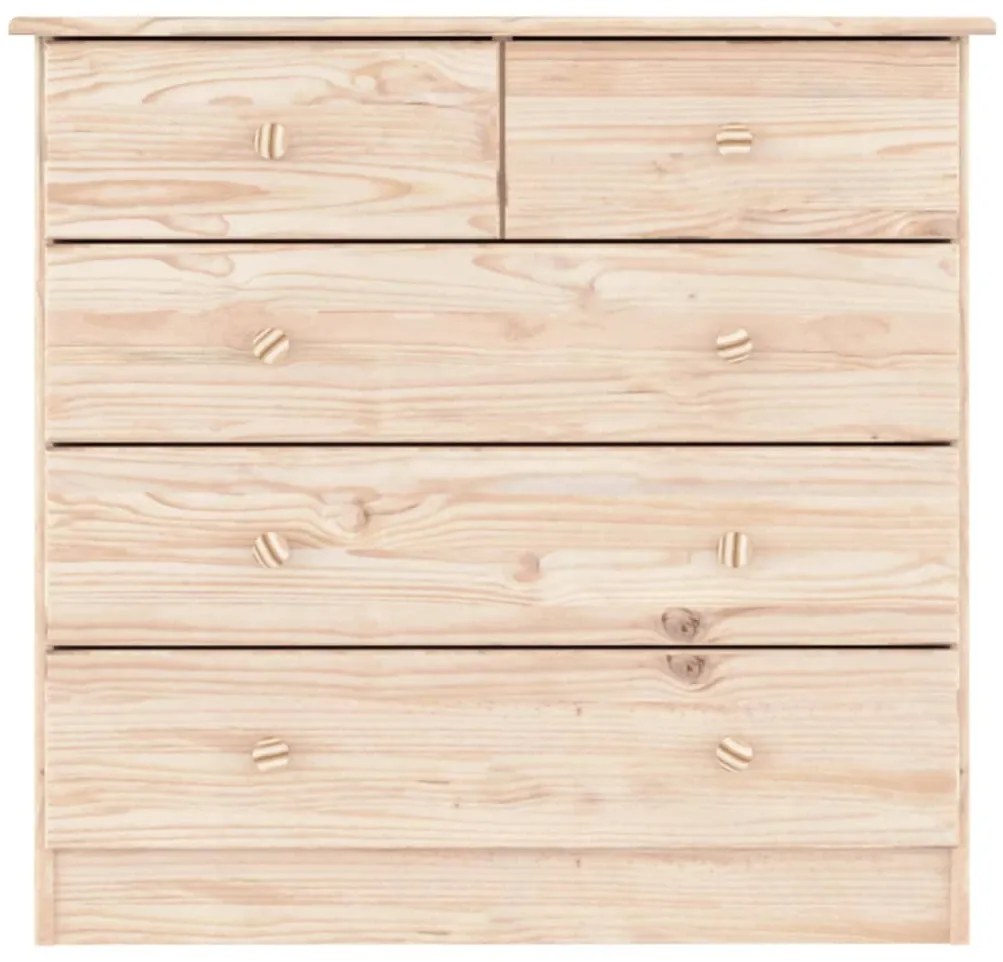 Cómoda ALTA 77x35x73 cm madeira de pinho maciça
