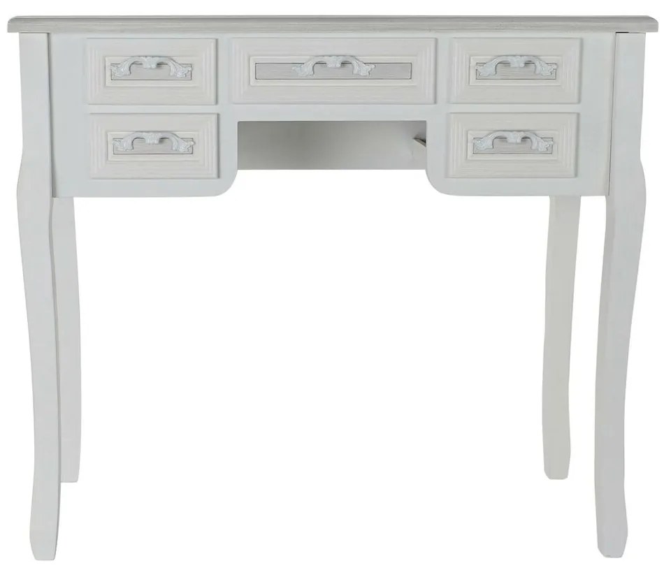 Secretária Dkd Home Decor Madeira Branco Madeira Mdf (90 X 40 X 78 cm)