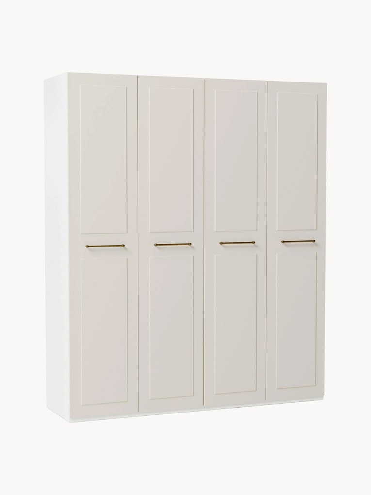 Roupeiro modular com portas articuladas Charlotte, L 200 cm, vários tamanhos