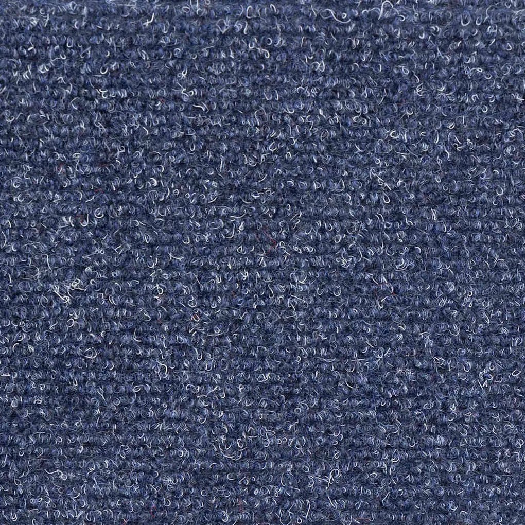 Tapetes escada autoadesivos 10 pcs 56x17x3 cm agulhado azul