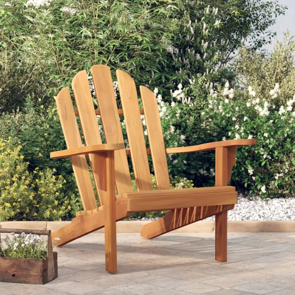 vidaXL Cadeira de jardim Adirondack 79x95x92 cm madeira de teca maciça