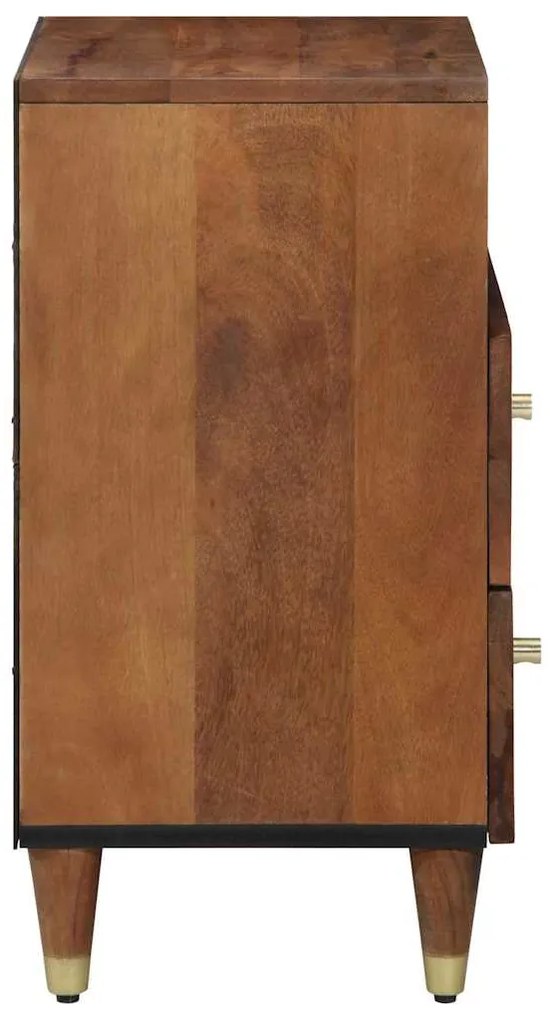 Criado-mudo 50x33x60 cm Madeira Sólida de Manga