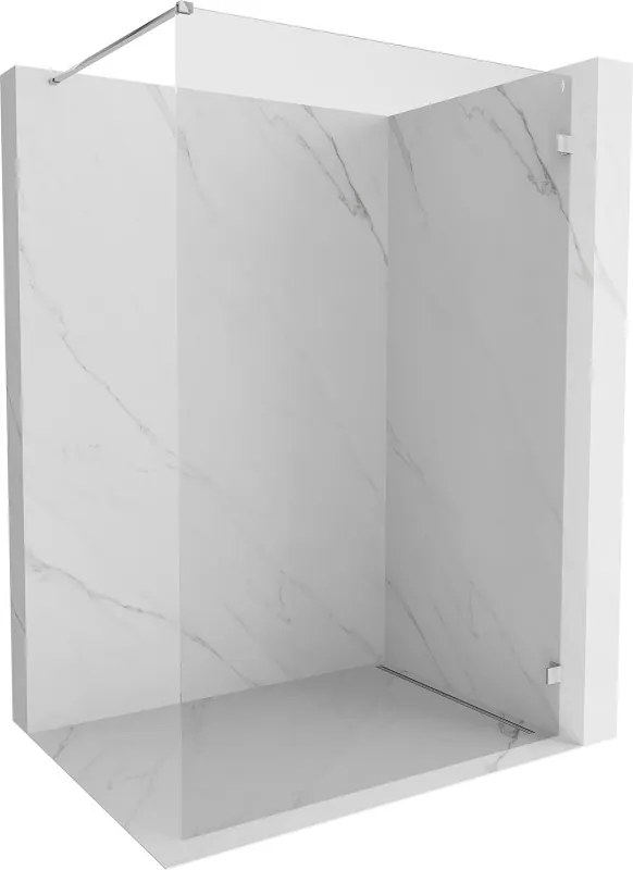 Mexen Lunar parede de duche Walk-in direita 90 x 200 cm, transparente 8 mm, cromado - 830-090-000-01-00-P