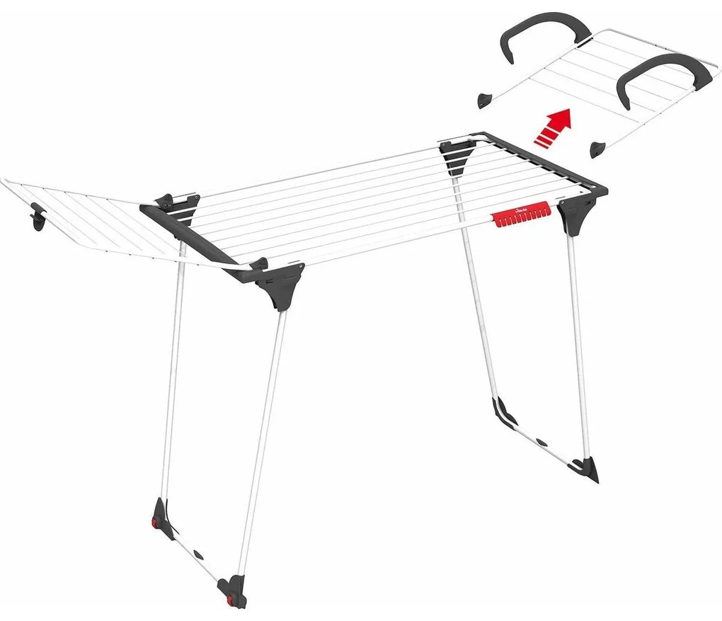 Estendal Vileda Premium 2 em 1 Cinzento Aço (180 x 91 x 57 cm)