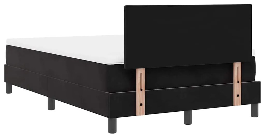 Cama Box Spring com Colchão vidaXL Preta 120x200 cm Veludo