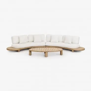 Conjunto De Jardim De Madeira De Acácia Jerome Marrom Acácia Claro - Sklum