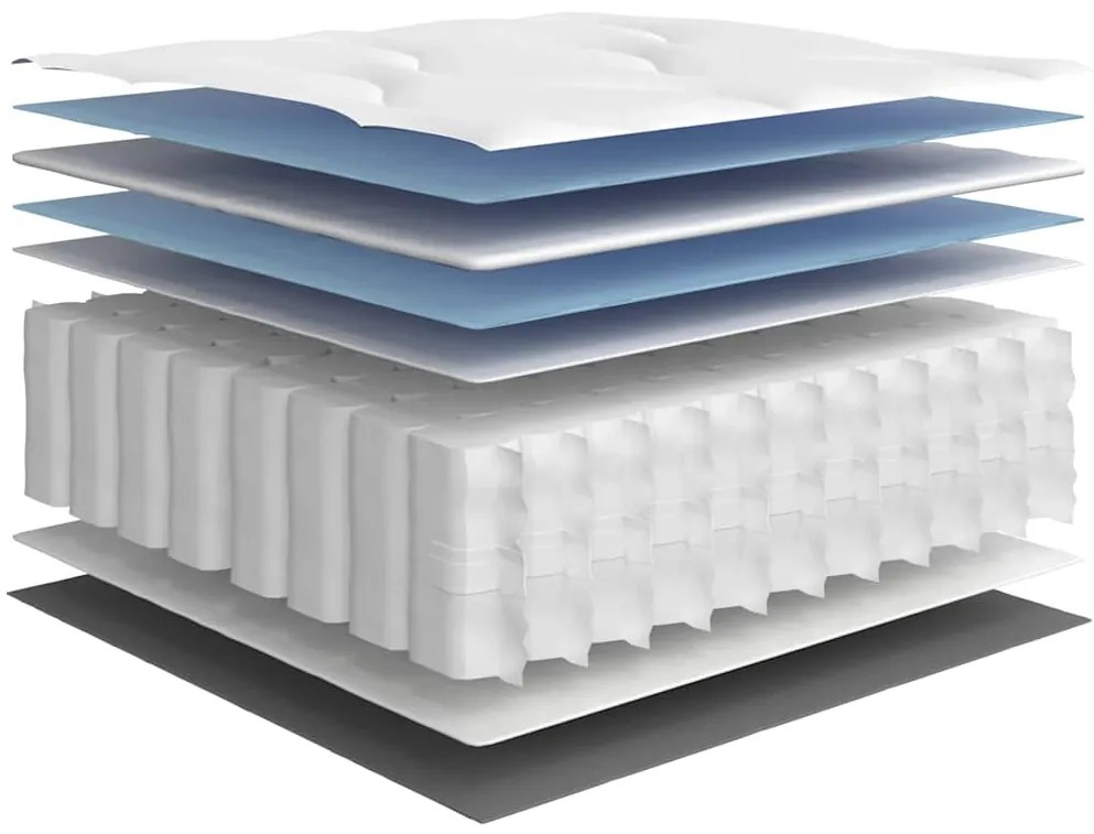 Colchão de molas ensacadas médio 200x200 cm